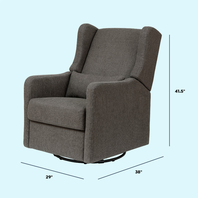 F19587PGY,Carter's,Arlo Recliner and Swivel Glider in Performance Charcoal Linen