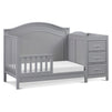 M12891G,DaVinci,Charlie 4-in-1 Convertible Crib & Changer in Grey