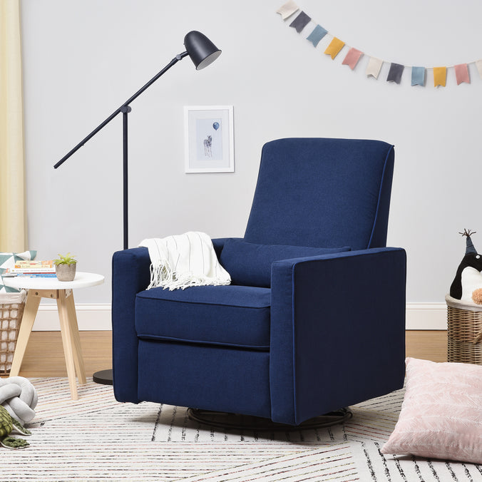 M10887NN,DaVinci,Piper Recliner in Navy