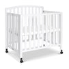 M18198W,DaVinci,Dylan Folding Portable 3-in-1 MiniCrib and TwinBed in White