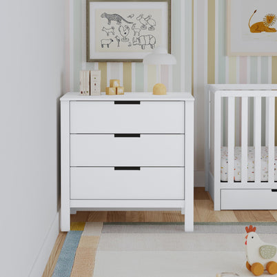 F11923W,Carter's,Colby 3-drawer Dresser in White Finish