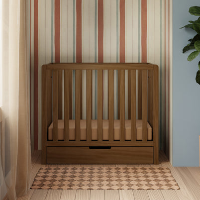 Colby 4-in-1 Convertible Mini Crib with Trundle