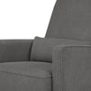 M11687GY,DaVinci,Olive Glider and Ottoman in Dark Grey Finish w/Dark Grey Piping