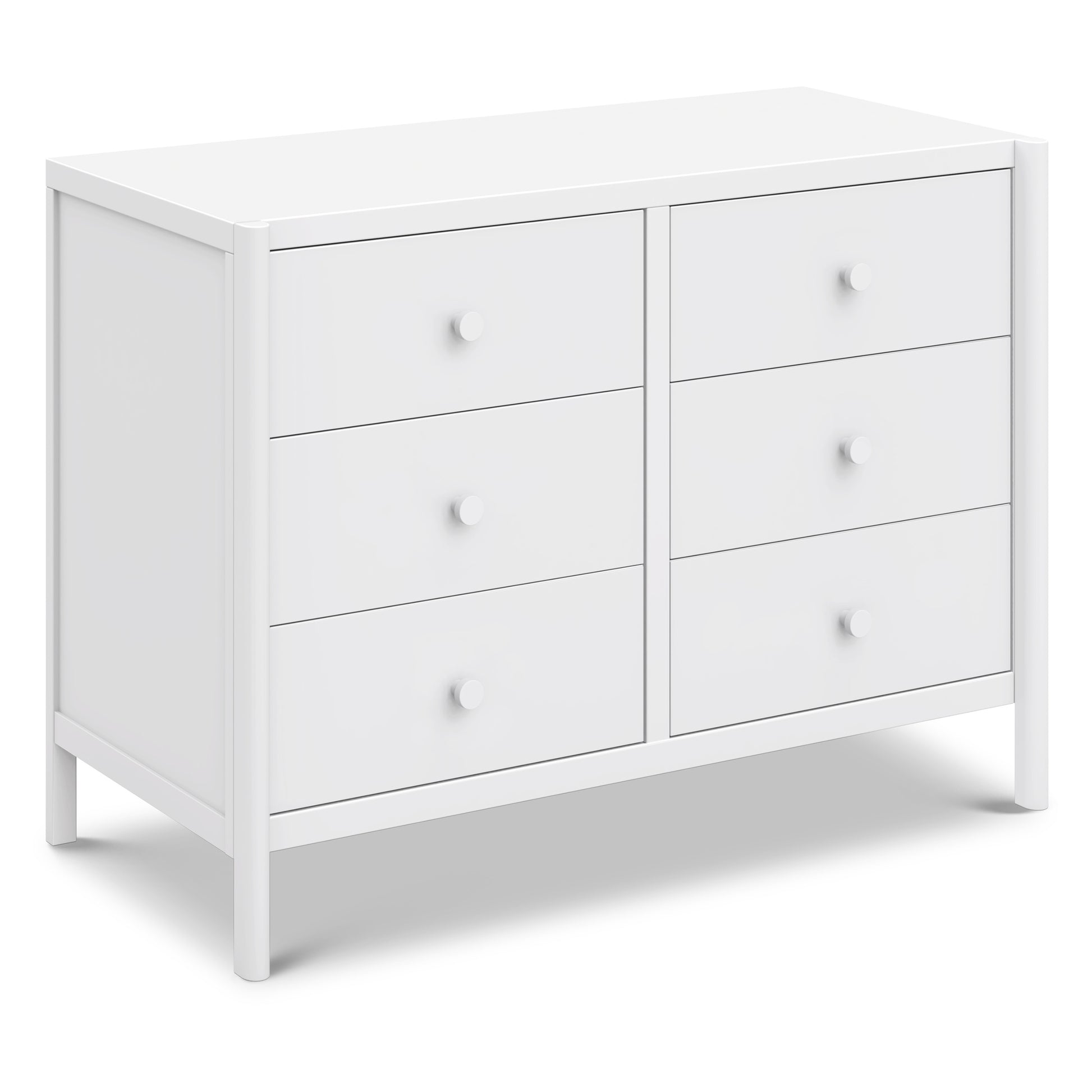 M25126W,DaVinci,Birdie 6-Drawer Dresser in White