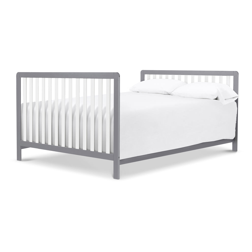 F11951GW,Colby 4-in-1 Convertible Crib w/ Trundle Drawer in Grey and White