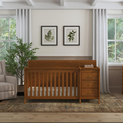 mini crib dresser combo Jayden 4 in 1 Mini Convertible Crib and Changer