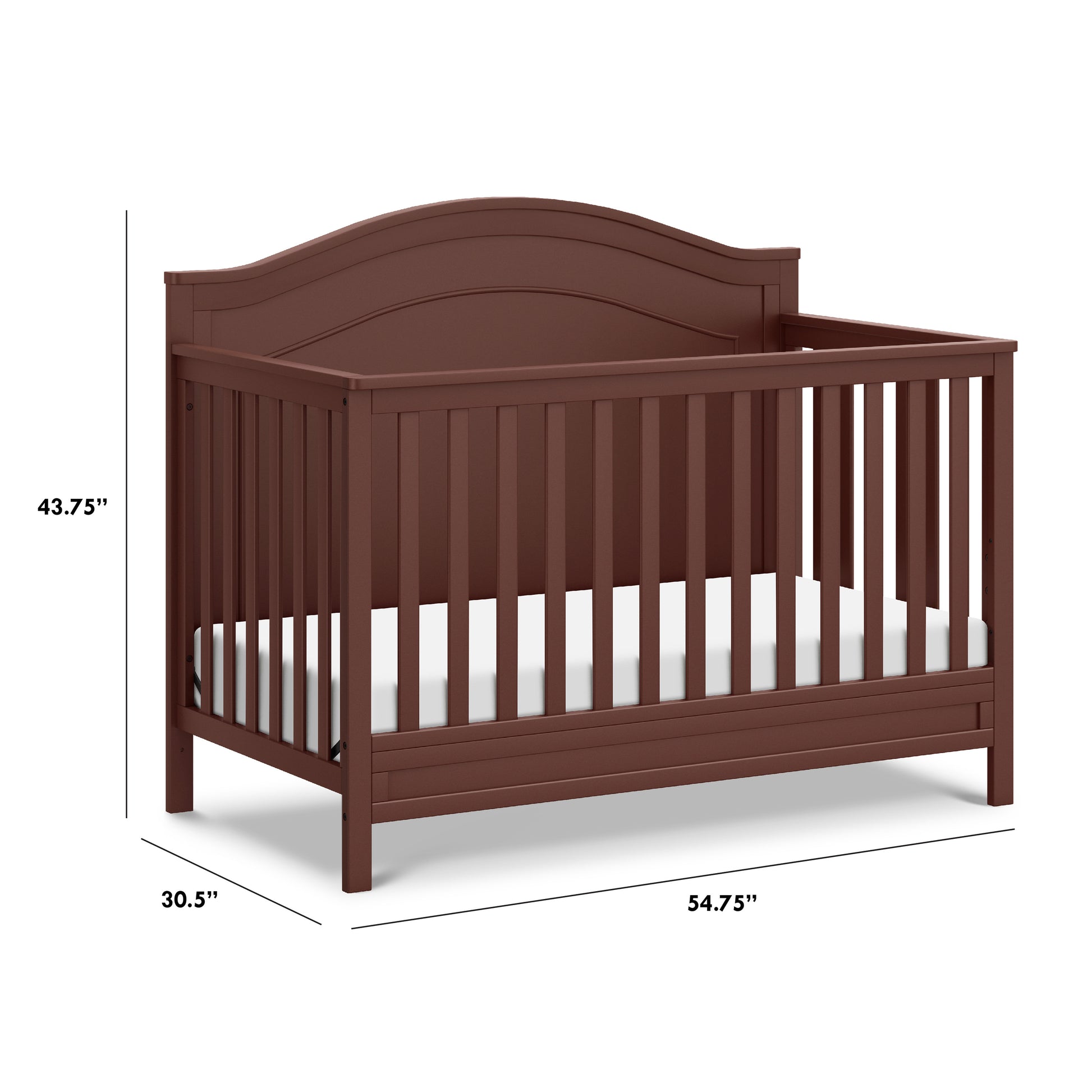 M12801CR,DaVinci,Charlie 4-in-1 Convertible Crib in Crimson