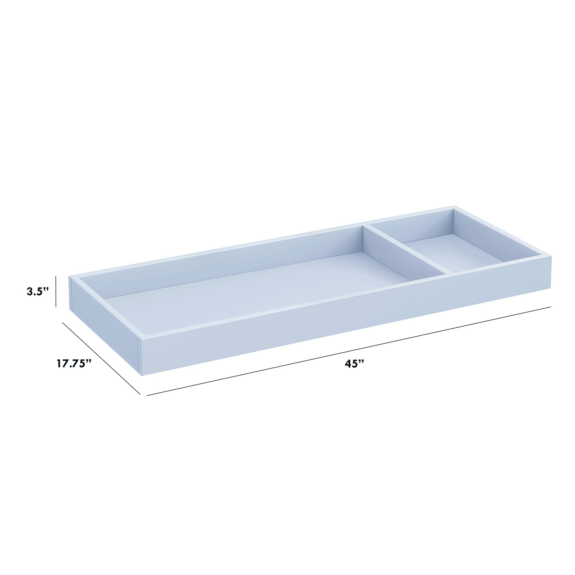 M0619PB,Universal Wide Removable Changing Tray in Powder Blue