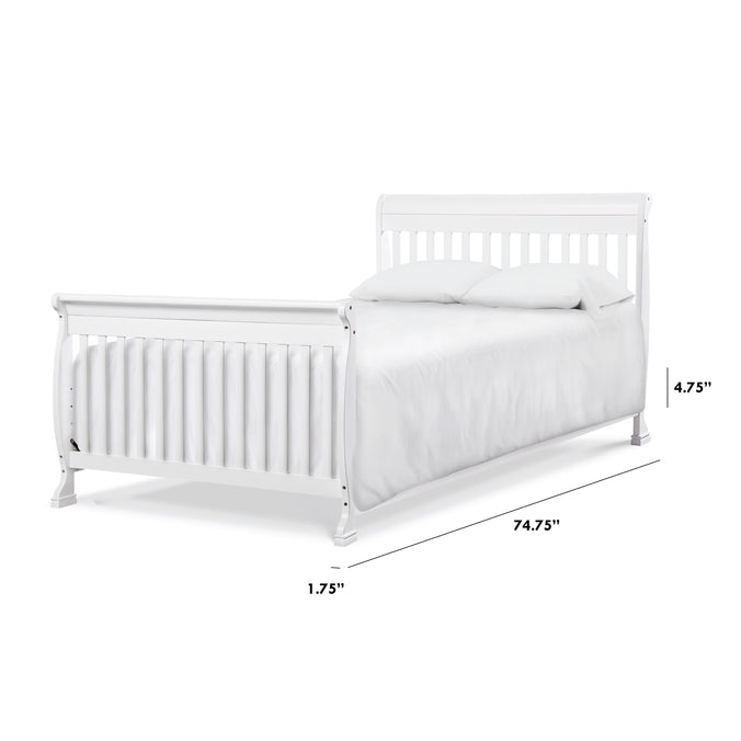 M4799W,The MDB Family,Twin/Full Size Bed Conversion Kit in White Finish