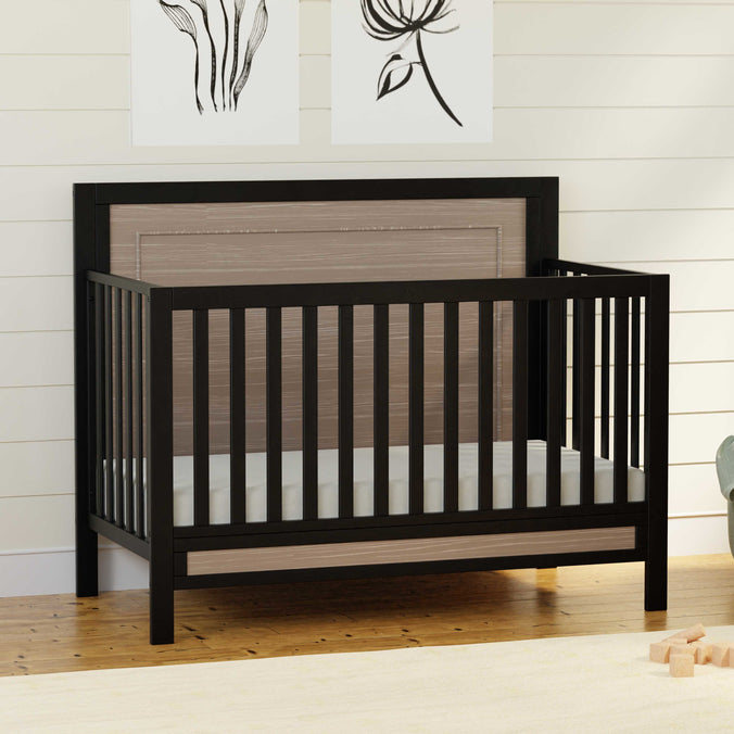 F23201ECWD,Carter's,Radley 4-in-1 Convertible Crib in Ebony & Coastwood