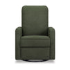 M33187COB,DaVinci,Lucas Pillowback Swivel Recliner in Cozy Olive Boucle