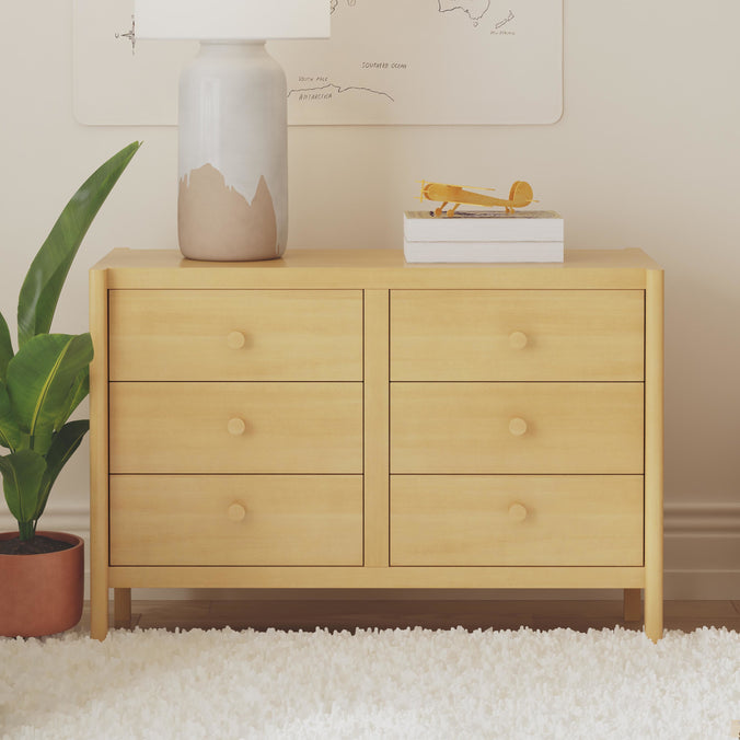 M25126HY,DaVinci,Birdie 6-Drawer Dresser in Honey