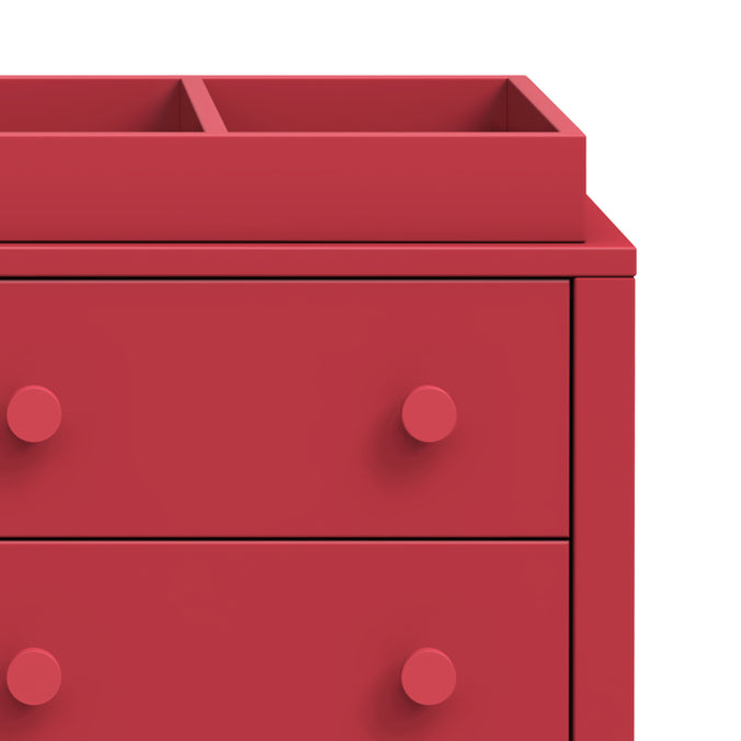 M0619TRD,The MDB Family,Universal Wide Removable Changing Tray in Strawberry Red