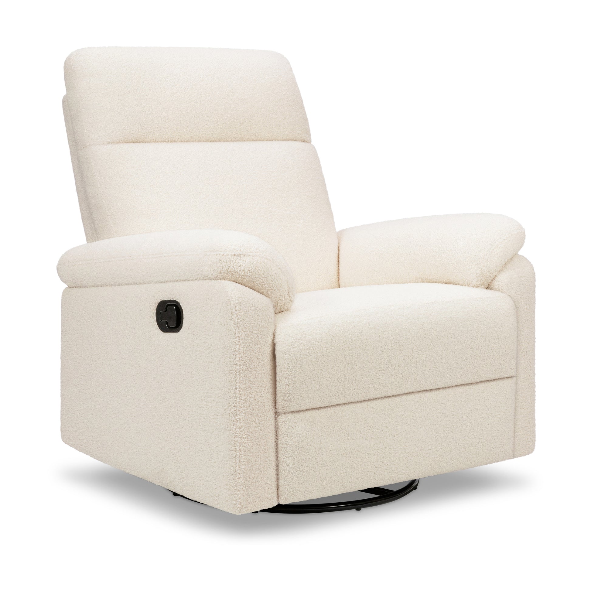 M24387CCB,DaVinci,Suzy Swivel Recliner in Cozy Cream Boucle