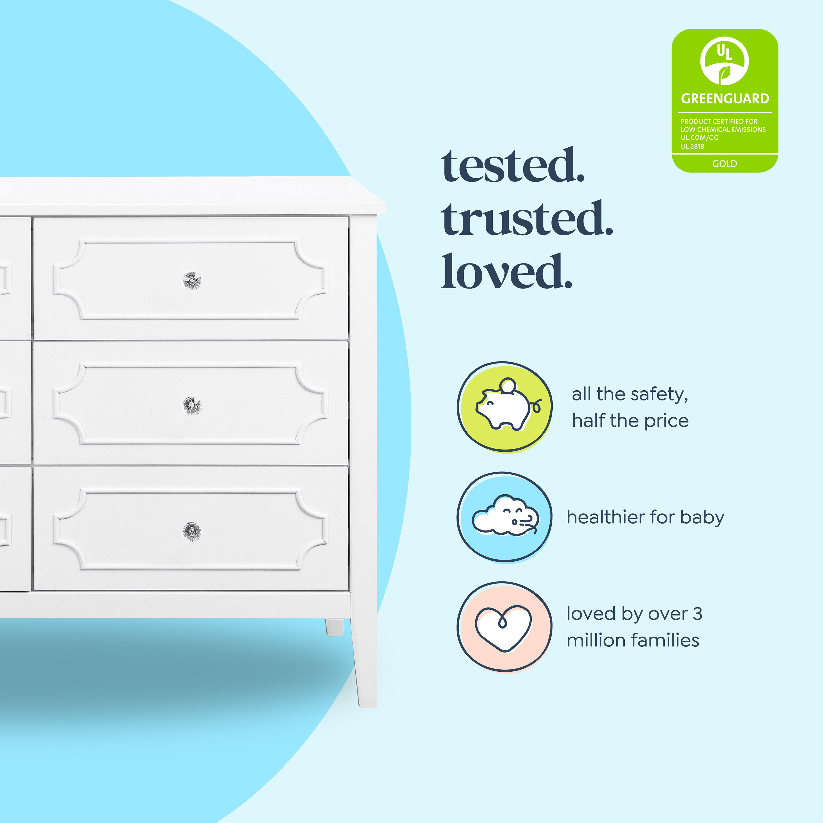DaVinci Chloe Regency 6-Drawer Dresser – DaVinci Baby