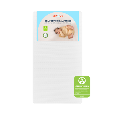 M53114W,DaVinci,Comfort Crib Mattress with Removable Waterproof Knit Cover in White