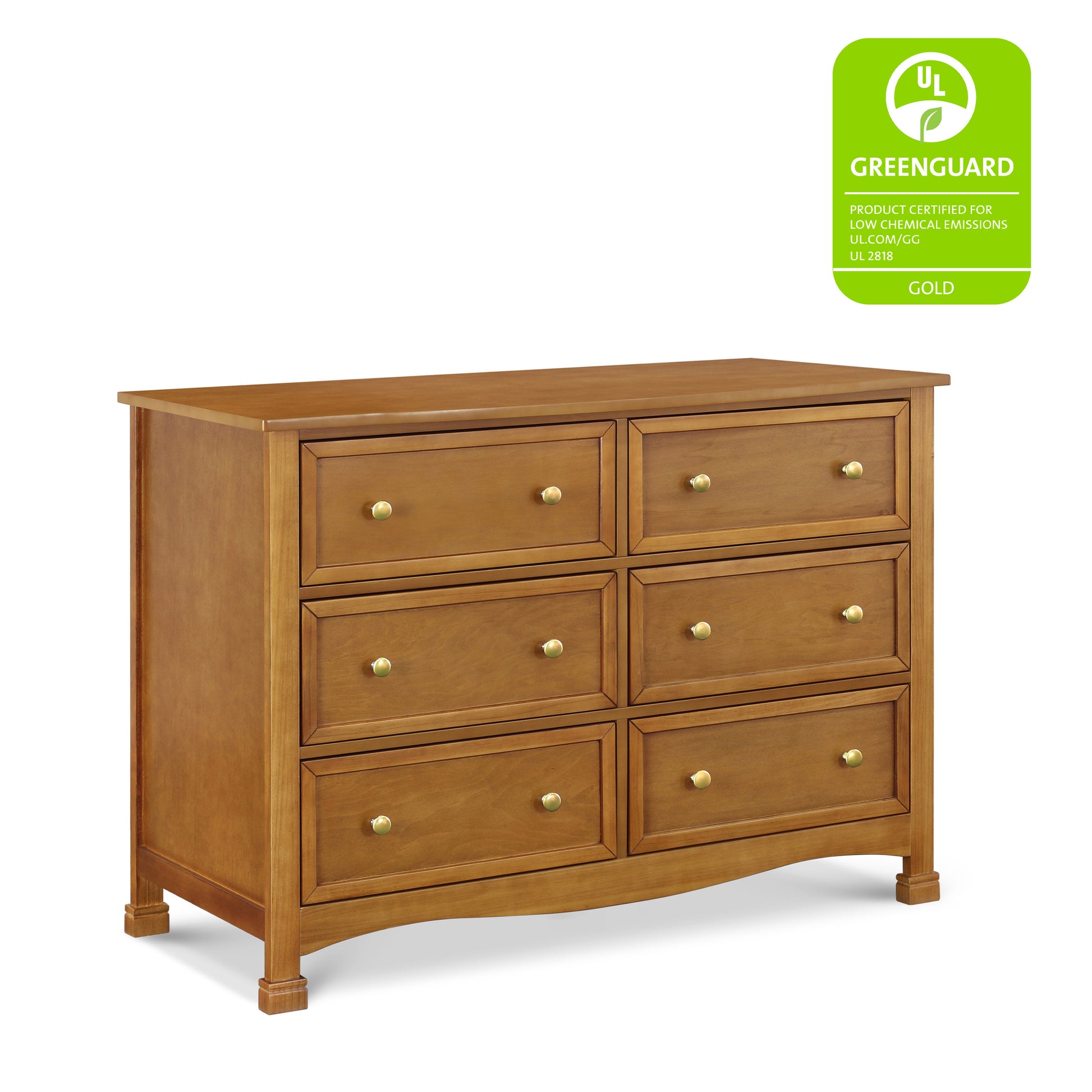 M5529CT,DaVinci,Kalani 6-Drawer Double Wide Dresser in Chestnut Finish