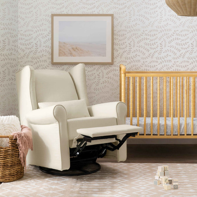 M21887NO,DaVinci,Hayden Recliner and Swivel Glider in Natural Oat