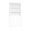 M4309W,DaVinci,Autumn Bookcase / Hutch in White Finish