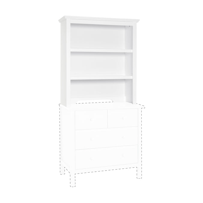 M4309W,DaVinci,Autumn Bookcase / Hutch in White Finish