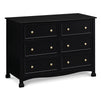 M5529E,DaVinci,Kalani 6-Drawer Double Wide Dresser in Ebony