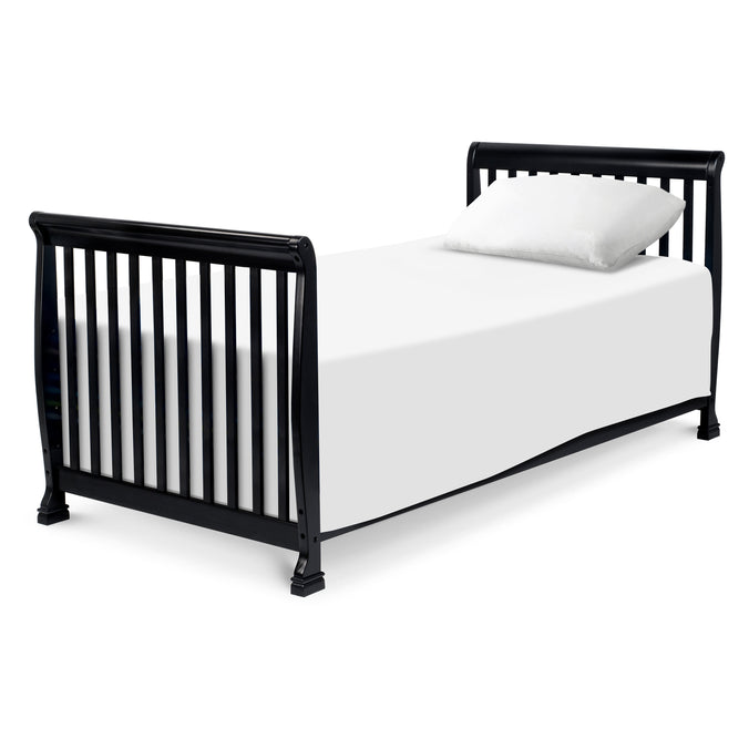 M5598E,DaVinci,Kalani 4-in-1 Convertible Mini Crib in Ebony