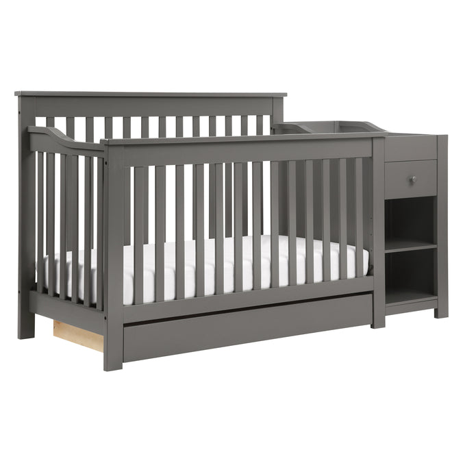 M1991SL,DaVinci,Piedmont 4-in-1 Crib & Changer Combo in Slate