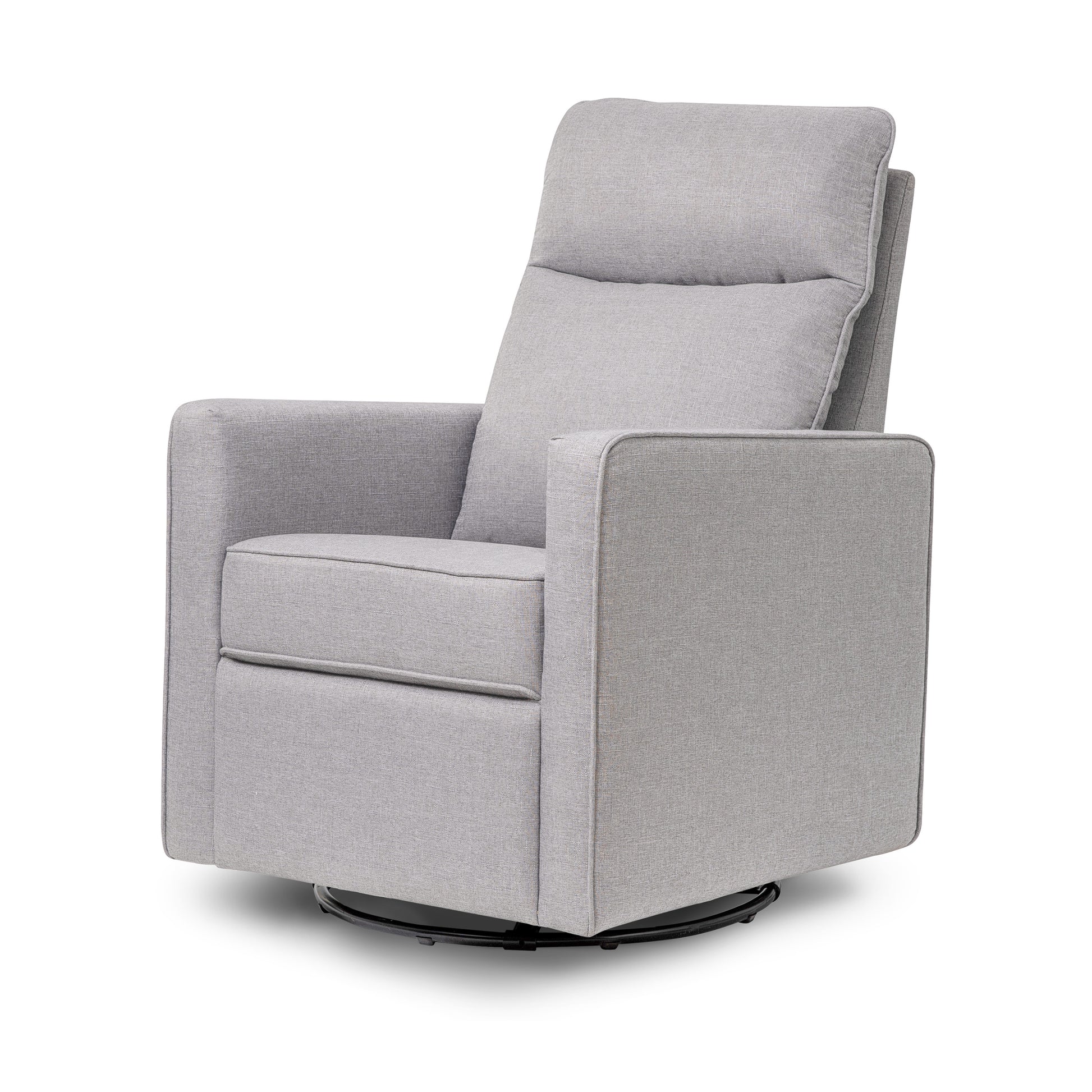 M19787MIG,DaVinci,Gabby Pillowback Swivel Glider in Misty Grey