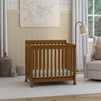 M5598CT,DaVinci,Kalani 4-in-1 Convertible Mini Crib in Chestnut Finish