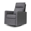 M19787SHG,DaVinci,Gabby Pillowback Swivel Glider in Shadow Grey
