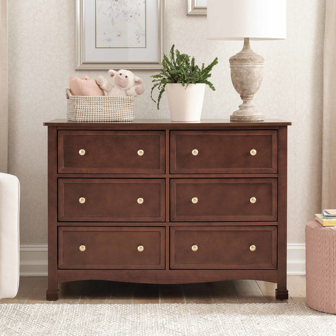 M5529Q,DaVinci,Kalani 6-Drawer Double Wide Dresser in Espresso Finish