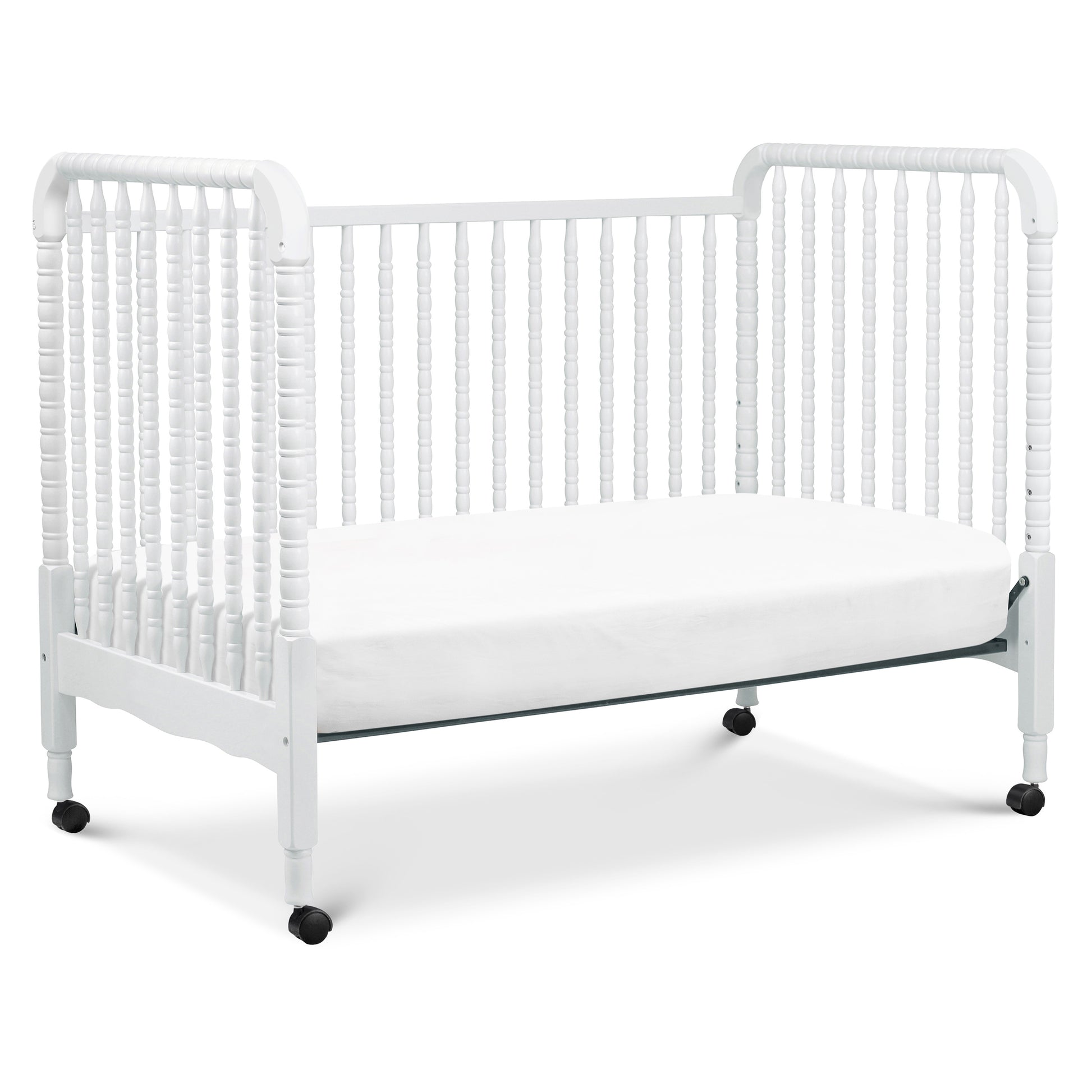 M7391W,DaVinci,Jenny Lind Stationary Crib In White Finish