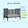 M7391E,DaVinci,Jenny Lind Stationary Crib In Ebony