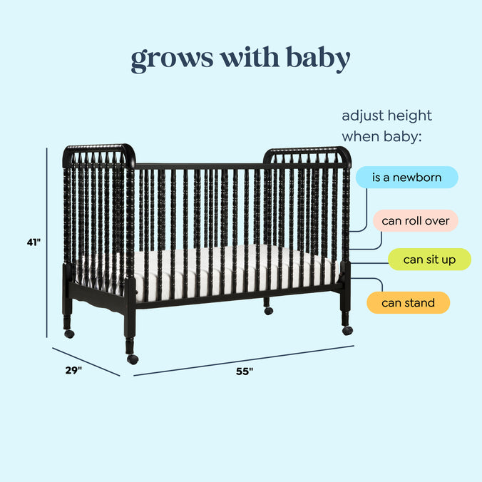 M7391E,DaVinci,Jenny Lind Stationary Crib In Ebony