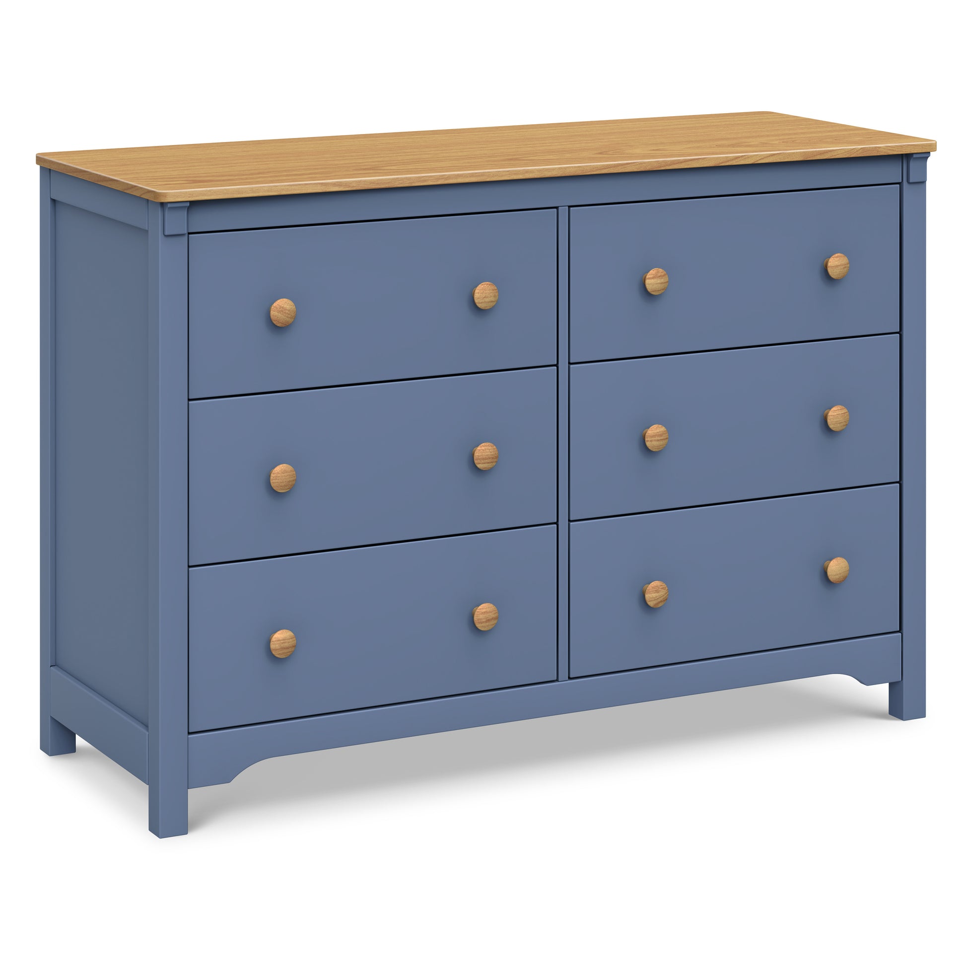 M27226CVBHY,DaVinci,Shea 6-Drawer Dresser in Cove Blue and Honey