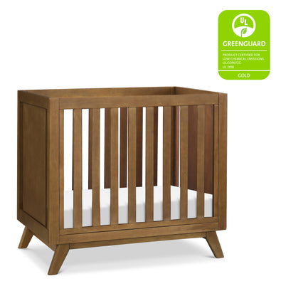 M22598L,DaVinci,Otto 3-in-1 Convertible Mini Crib with 4 Mattress in Walnut