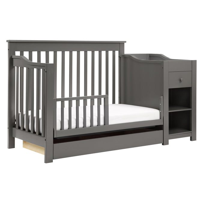 M1991SL,DaVinci,Piedmont 4-in-1 Crib & Changer Combo in Slate