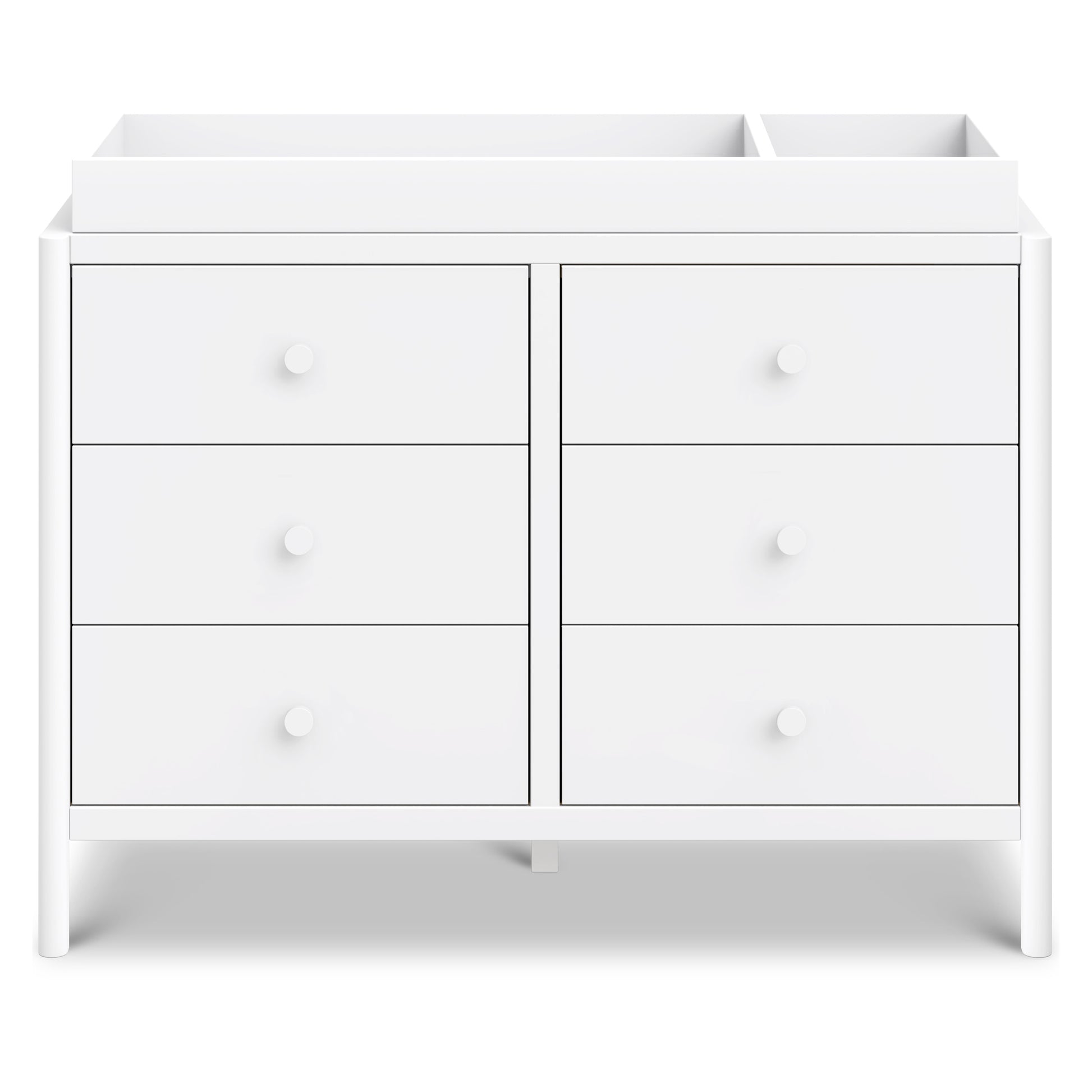 M25126W,DaVinci,Birdie 6-Drawer Dresser in White