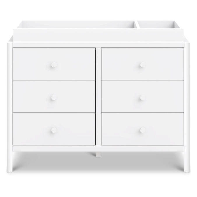 M25126W,DaVinci,Birdie 6-Drawer Dresser in White