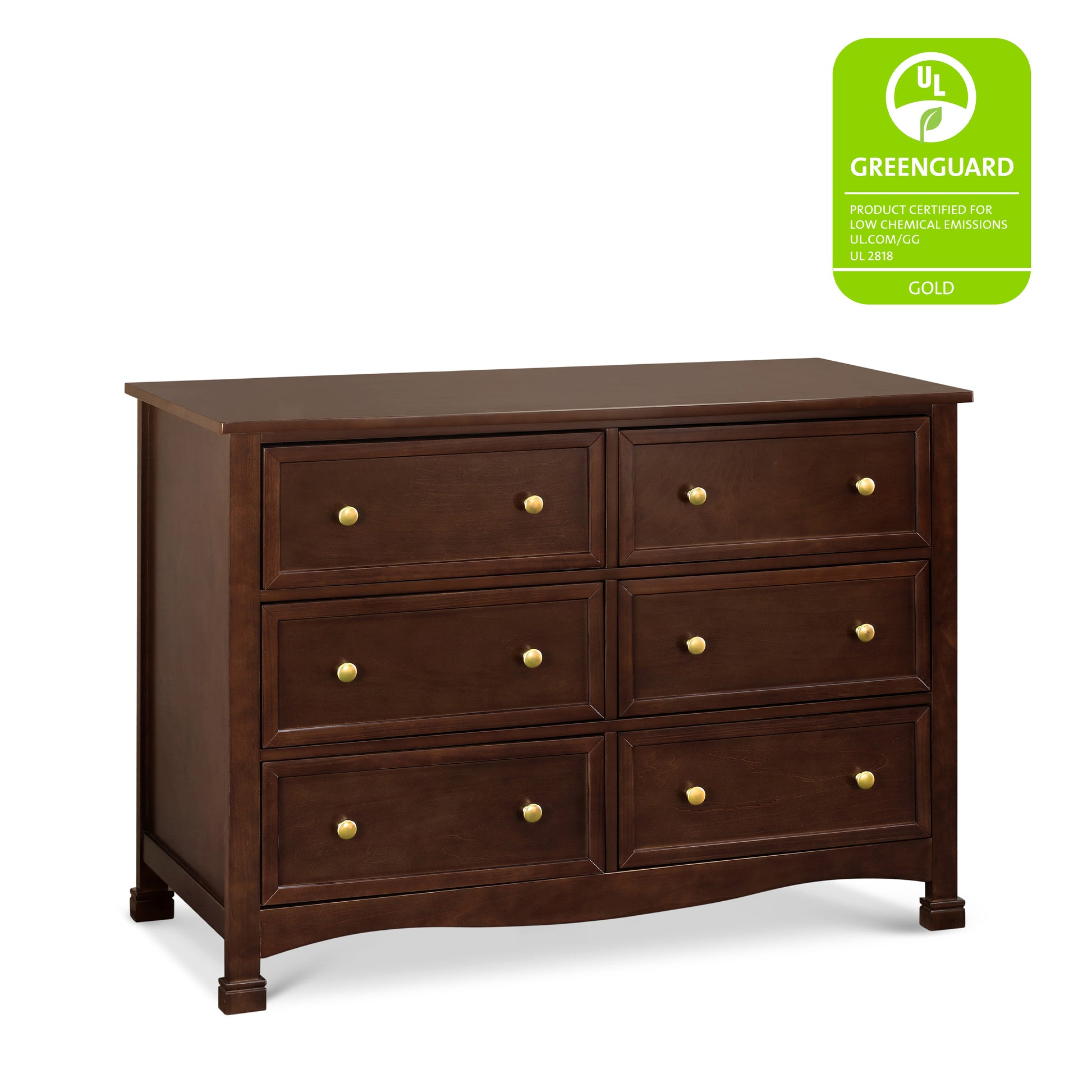 M5529Q,DaVinci,Kalani 6-Drawer Double Wide Dresser in Espresso Finish