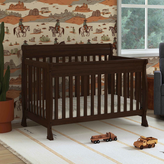 M5501Q,DaVinci,Kalani 4-in-1 Convertible Crib in Espresso Finish