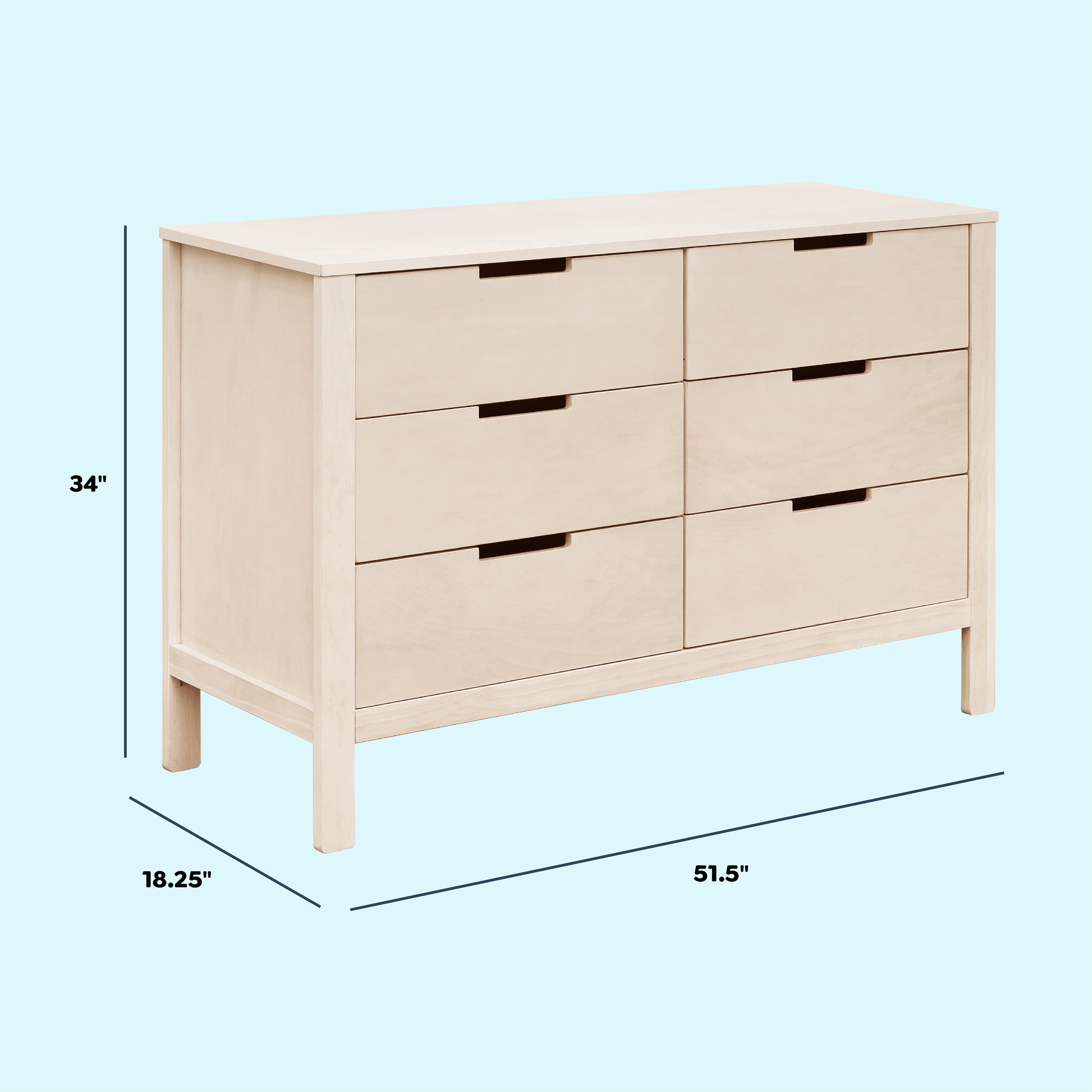 Colby 6-Drawer Dresser – DaVinci Baby