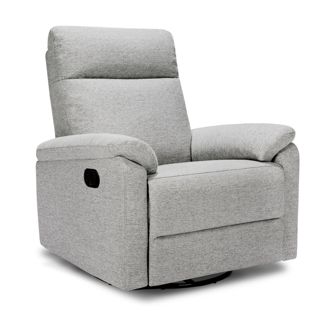 M24387FTG,DaVinci,Suzy Swivel Recliner in Frost Grey