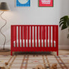 M27801TRD,DaVinci,Sammy Scallop 4-in-1 Convertible Crib in Strawberry Red