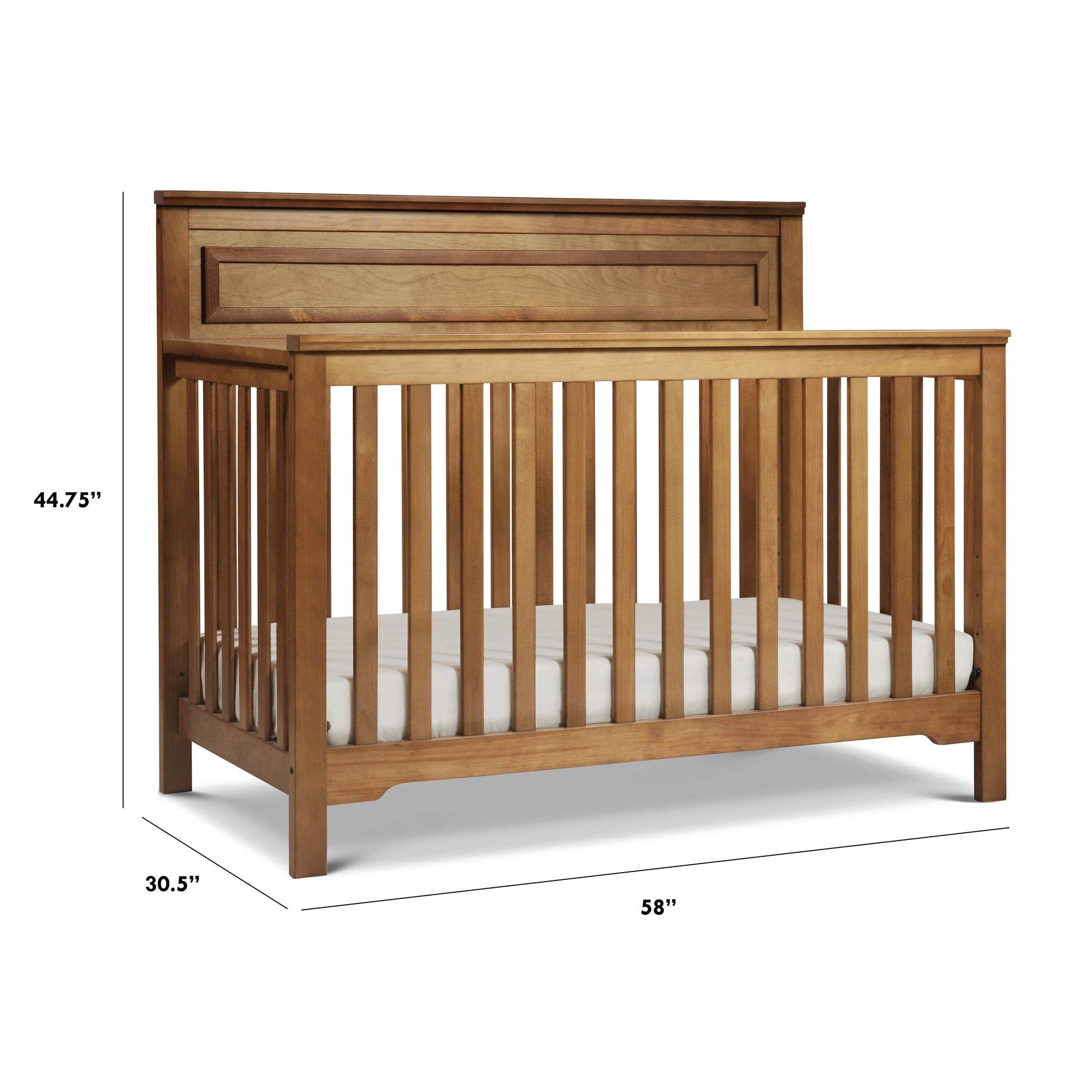 M4301CT,DaVinci,Autumn 4-in-1 Convertible Crib in Chestnut Finish