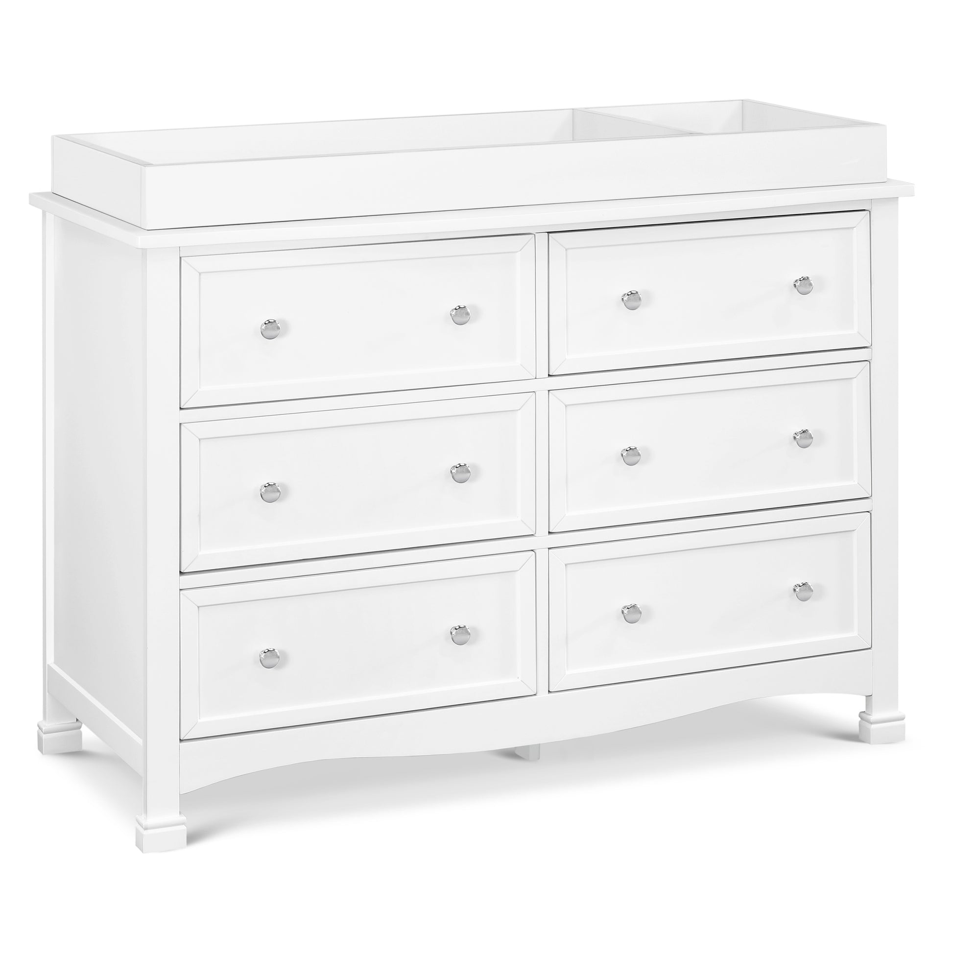 M5529W,DaVinci,Kalani 6-Drawer Double Wide Dresser in White Finish