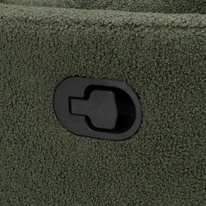 M33787COB,DaVinci,Atlas Swivel Recliner in Cozy Olive Boucle