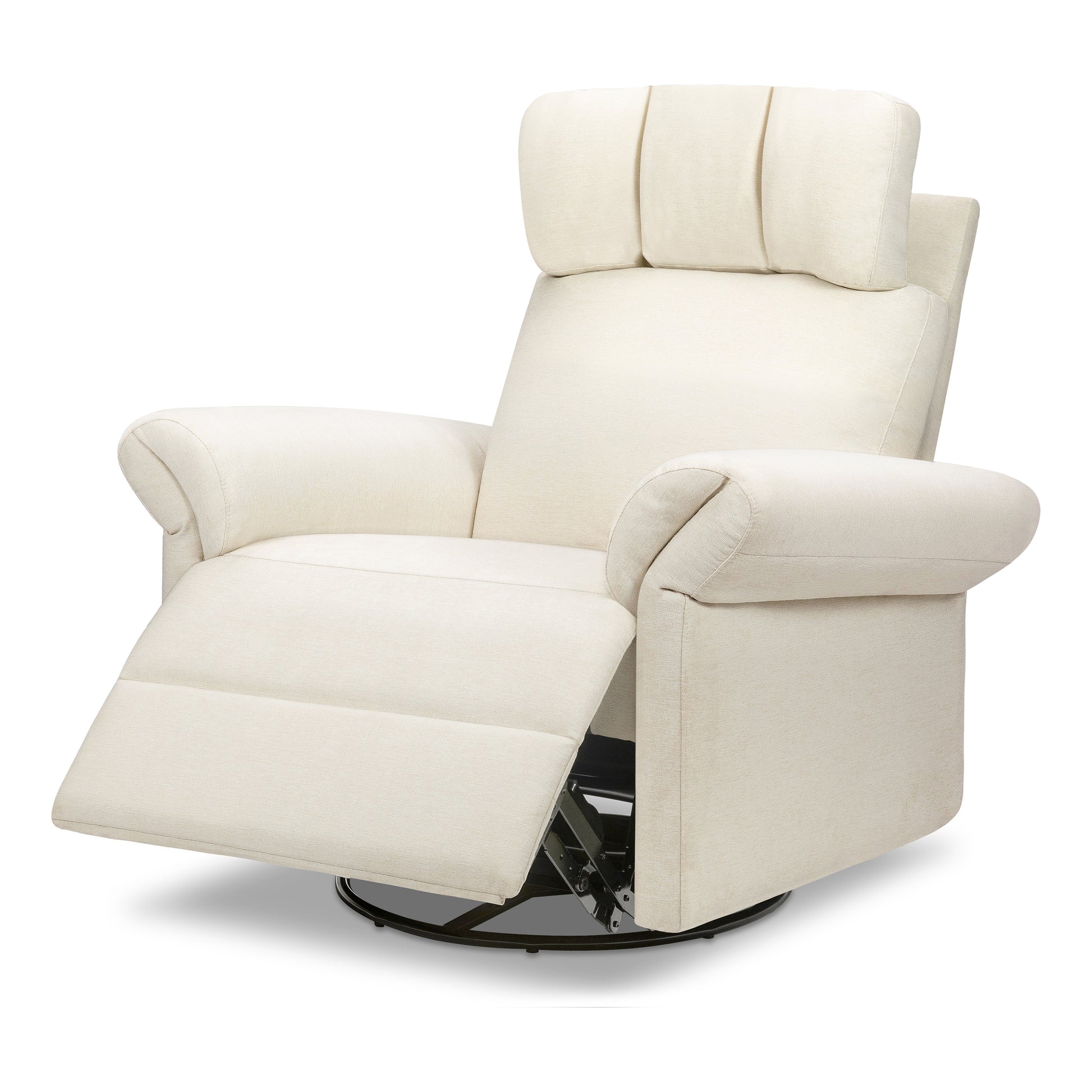 M24386VN,DaVinci,Suzy Flex Swivel Recliner w/ Adj. Arms & Headrest in Vanilla