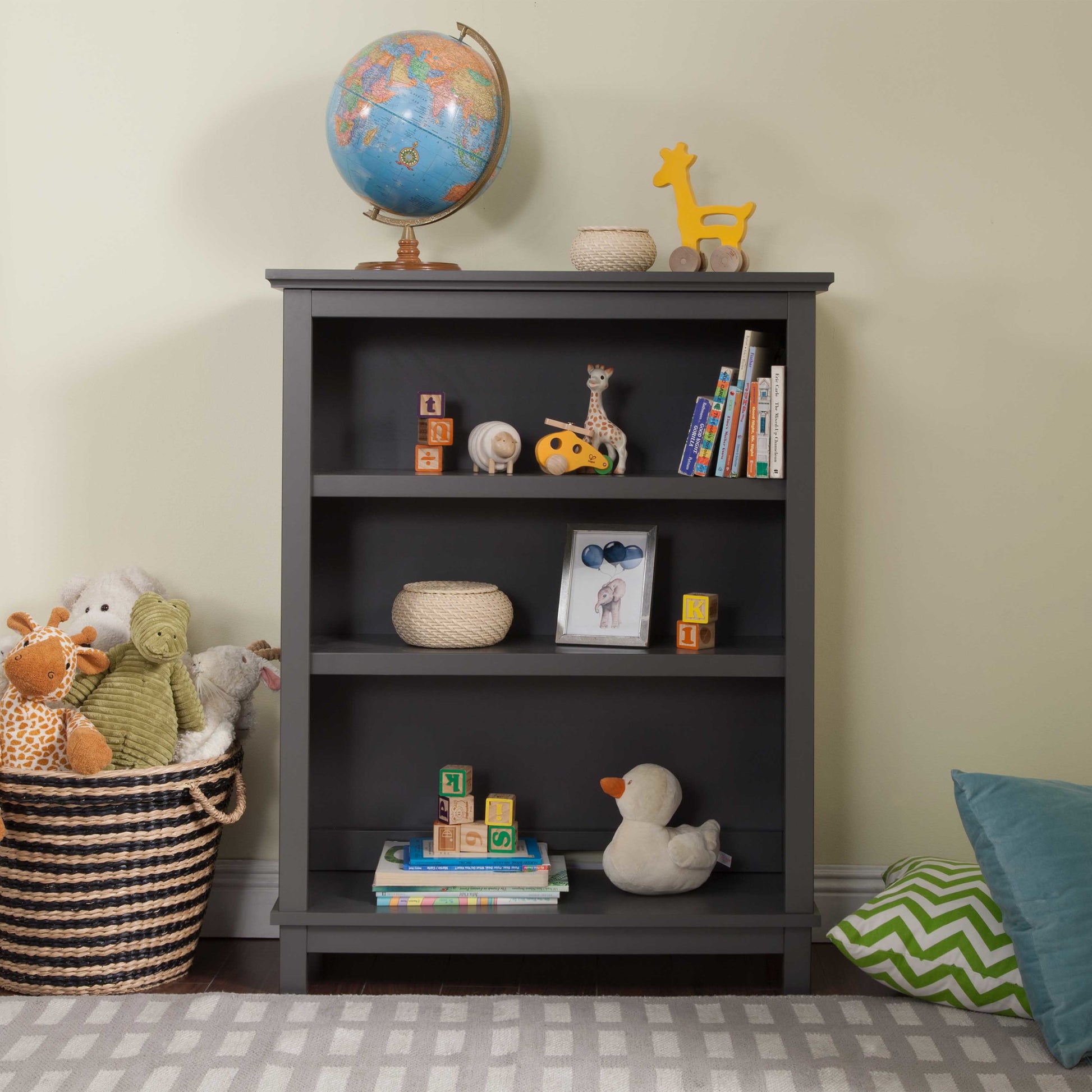 M4309SL,DaVinci,Autumn Bookcase / Hutch in Slate Finish