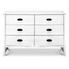 M13516CGW,DaVinci,Fairway 6-Drawer Double Dresser in Cottage White